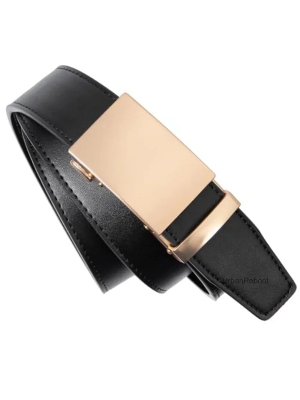 Genuine Leather Ratchet Belt for Men - Micro Adjustable 32 Slots